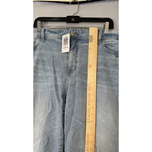 Torrid Perfect Boyfriend Ankle Vintage Stretch Mid-Rise Blue Jeans NEW Size 25R - Picture 10 of 13